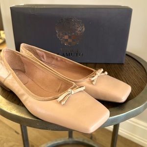 Vince Camuto flats in the perfect taupe color.